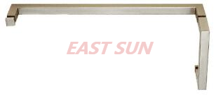 Barre porte-serviettes combinée de 6 pouces avec poignée de traction de 6 pouces, série SQ, noir mat, 24 pouces