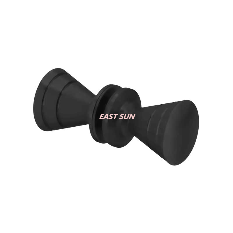 Boutons dos à dos de style nœud papillon nervuré en chrome poli