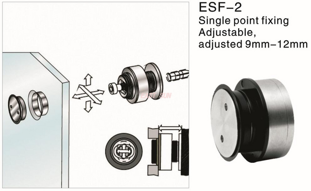 Entretoises de connecteur de verre de séparation en verre 9-12MM