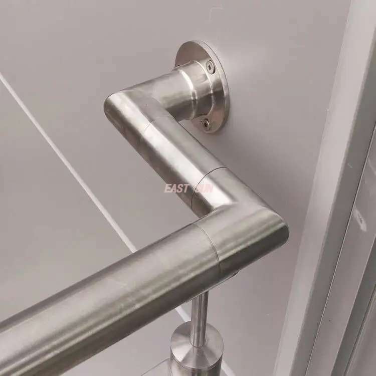 Raccord de Tube à 3 voies en acier inoxydable 304 316, connecteur de main courante croisée de balustrade de balcon