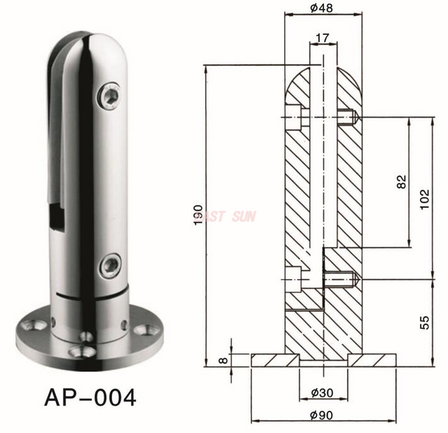 Meilleure clôture en verre de conception moderne et clôture de piscine en verre en acier inoxydable, garde-corps de balcon en verre sans cadre