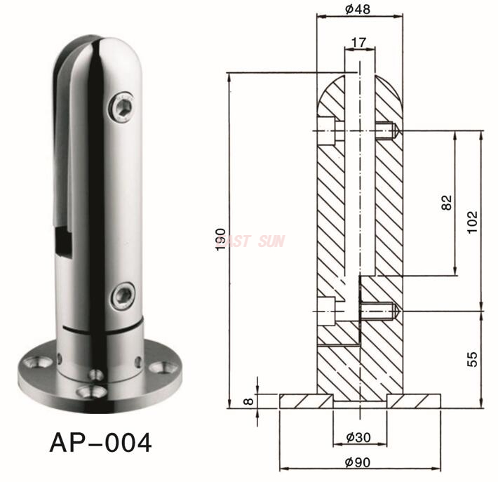 Meilleure clôture en verre de conception moderne et clôture de piscine en verre en acier inoxydable, garde-corps de balcon en verre sans cadre