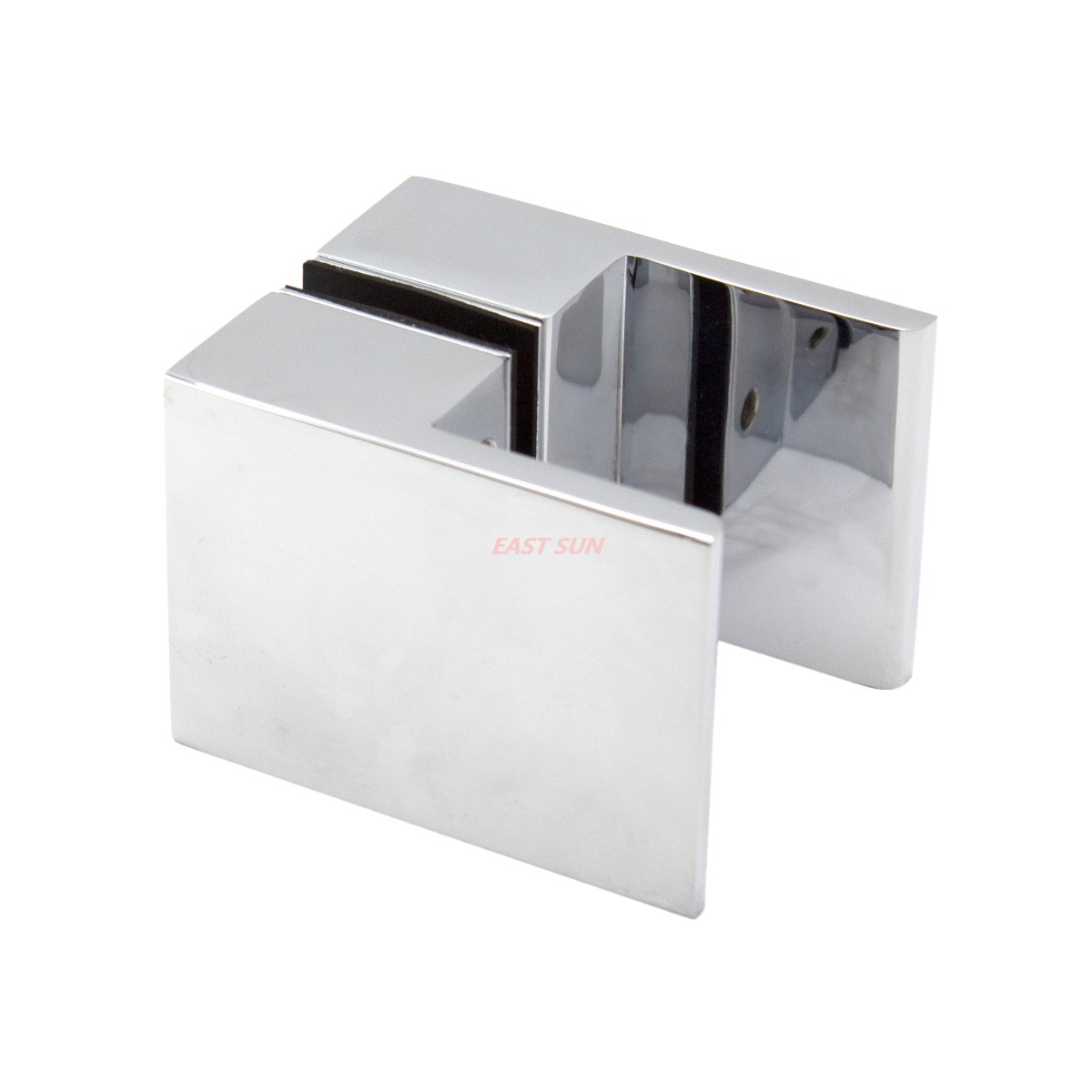 Bouton de traction carré dos à dos chromé