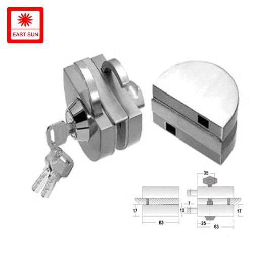 Loquet de douche populaire en Europe dans la serrure de porte en verre