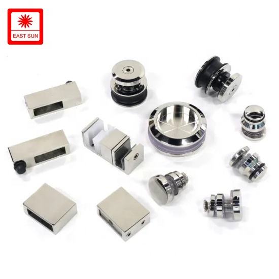 Kit de quincaillerie de porte de grange en acier inoxydable personnalisé, douche sans cadre, quincaillerie de porte coulissante automatique en verre