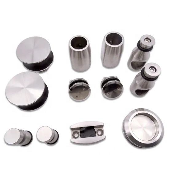 Kit de quincaillerie pour porte de douche coulissante en verre SS304 sans cadre