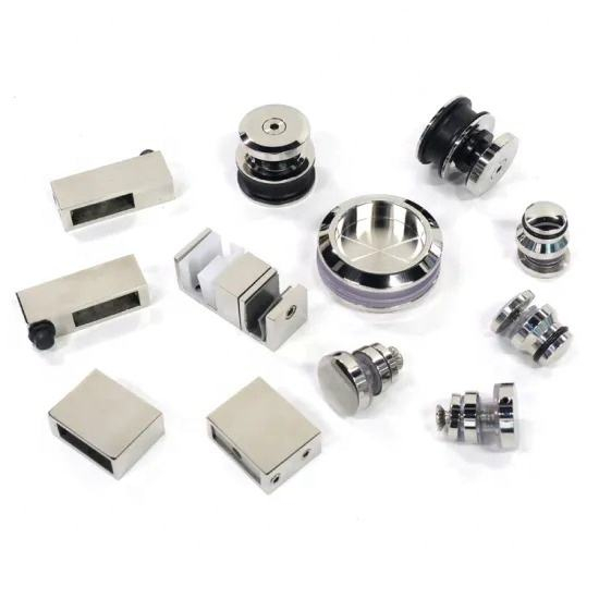 Accessoires de quincaillerie pour porte coulissante en verre de douche sans cadre