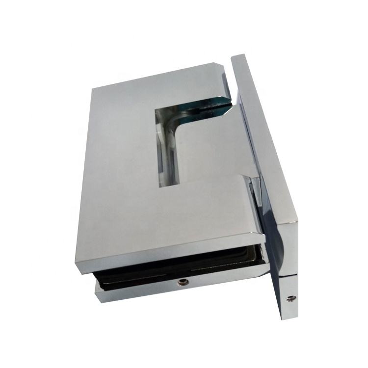 Charnière de porte de douche réglable mur à verre à 90 degrés pour verre 1/2″ – 3/8″ 