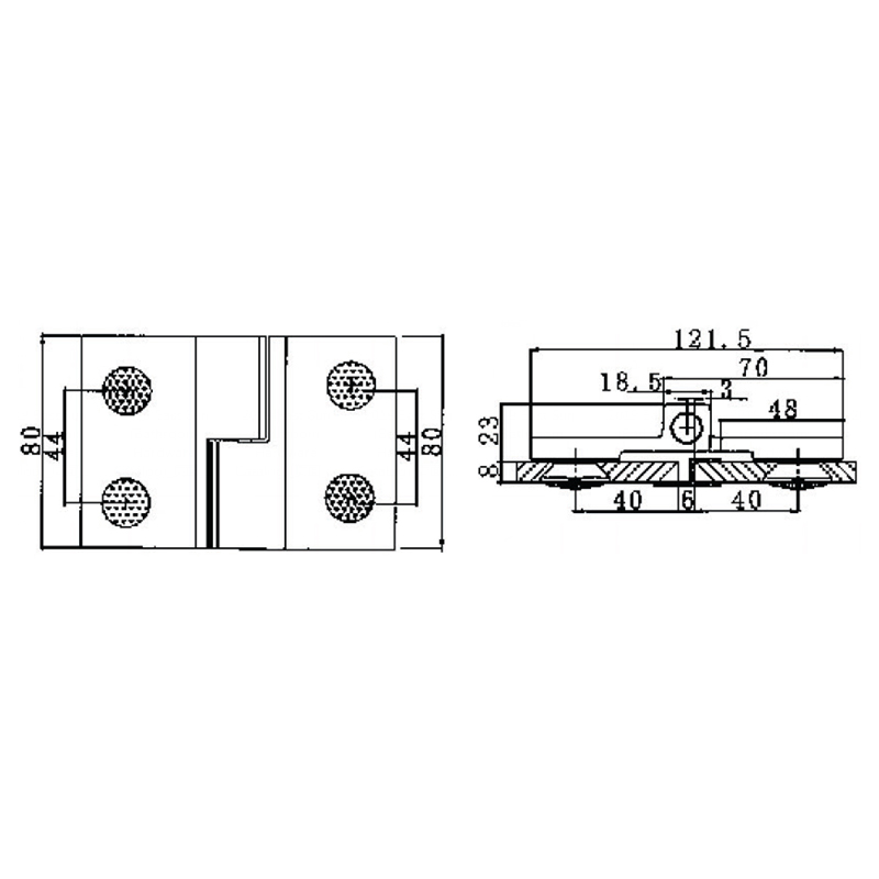 Charnières à montée automatique RSH-202R-Laiton