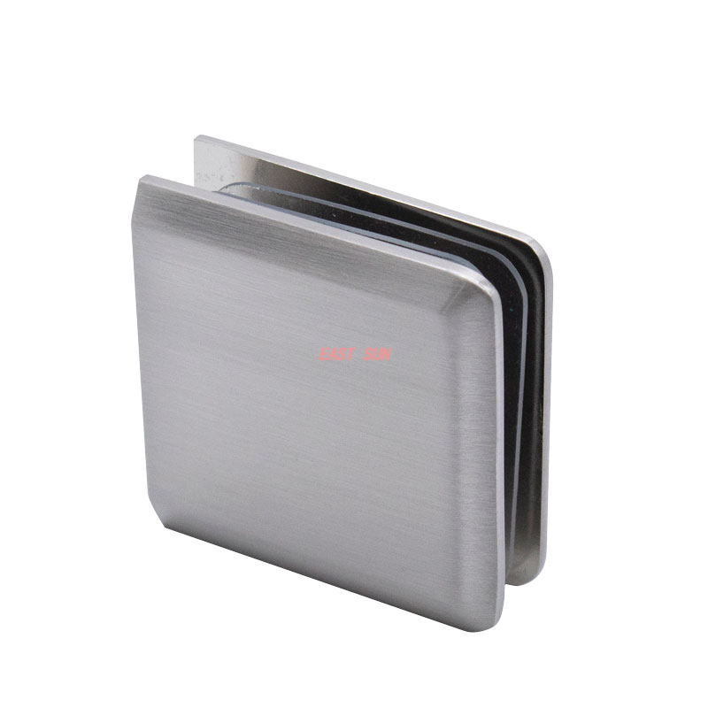 Pince à verre robuste à montage mural de style trou dans le verre biseauté