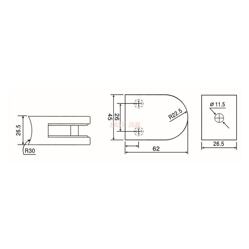 GBF-001R-Raccords de main courante