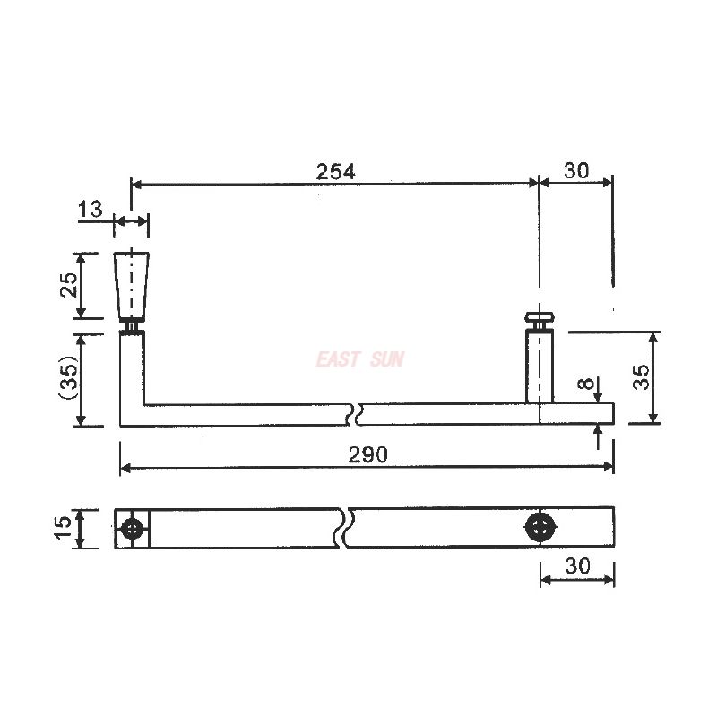 PD-007-Poignées de porte de douche