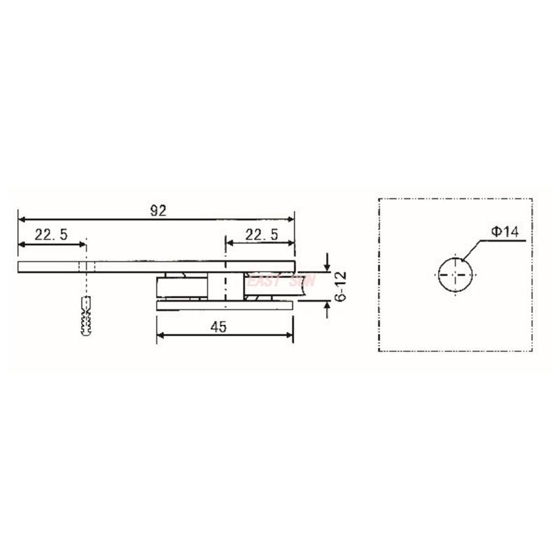 pince &agrave; verre pour balustrade 