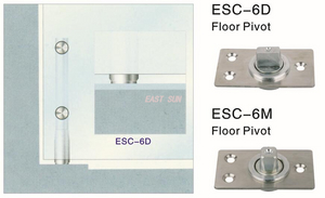 Porte pivotante en verre Pivot de plancher Dorma MAB