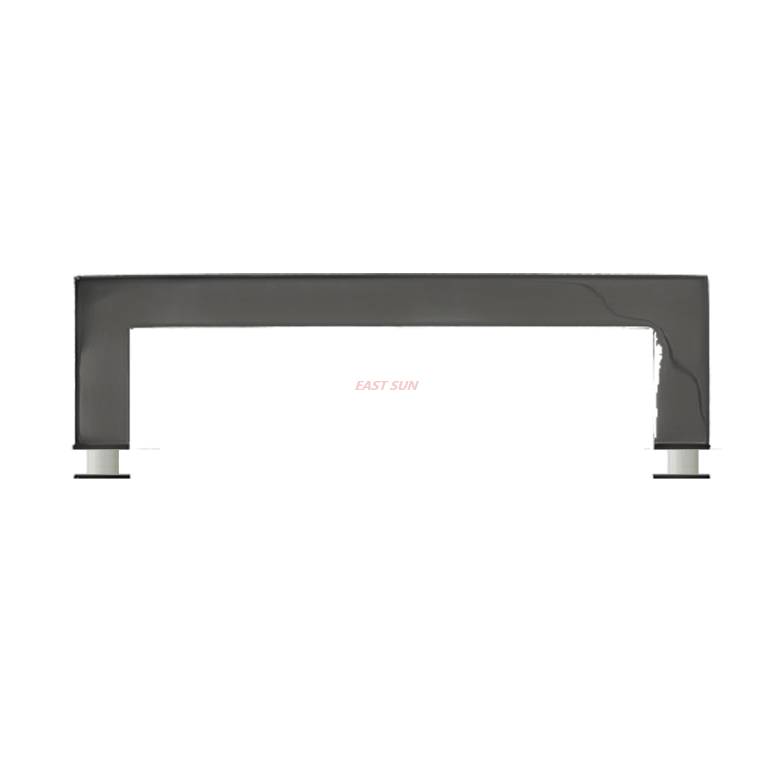 Barre d'appui carrée en onglet en acier inoxydable poli de 24 po