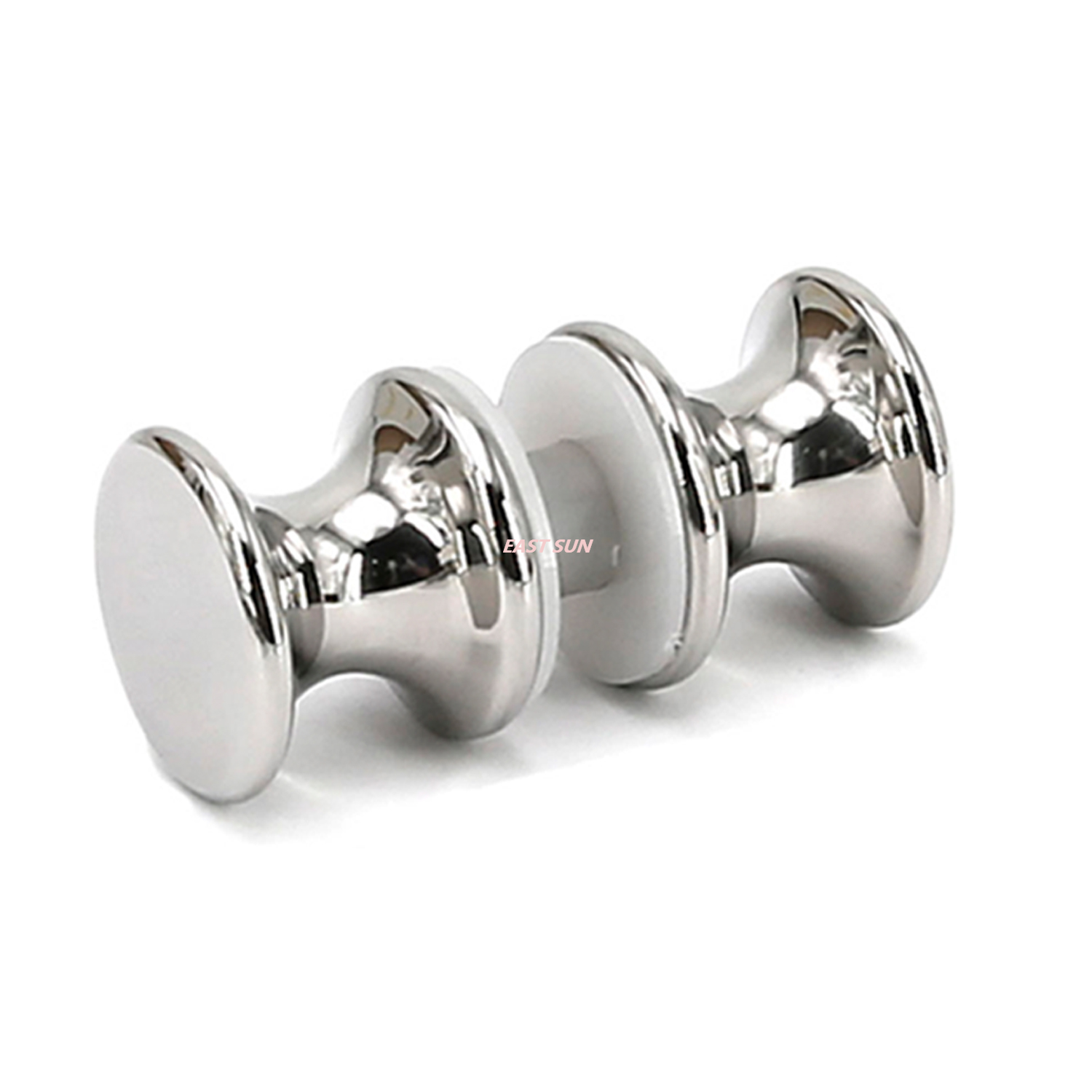 Boutons de porte de douche dos à dos de style traditionnel