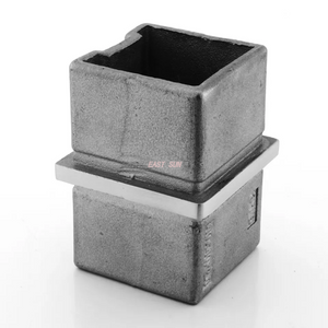 Raccords de rampe d'escalier, connecteur de main courante en acier inoxydable 304 316 pour tube carré