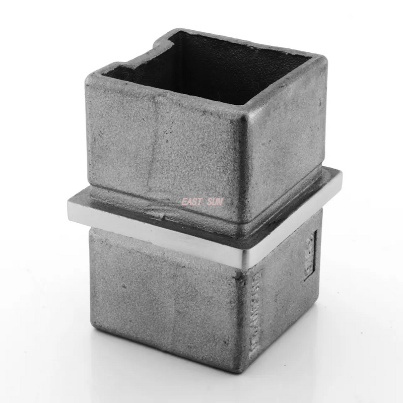 Raccords de rampe d'escalier, connecteur de main courante en acier inoxydable 304 316 pour tube carré