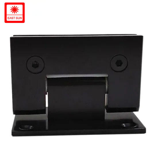 Charnière de porte de douche murale à 90 degrés, noir mat, robuste, pour verre de 1/2″ à 3/8″