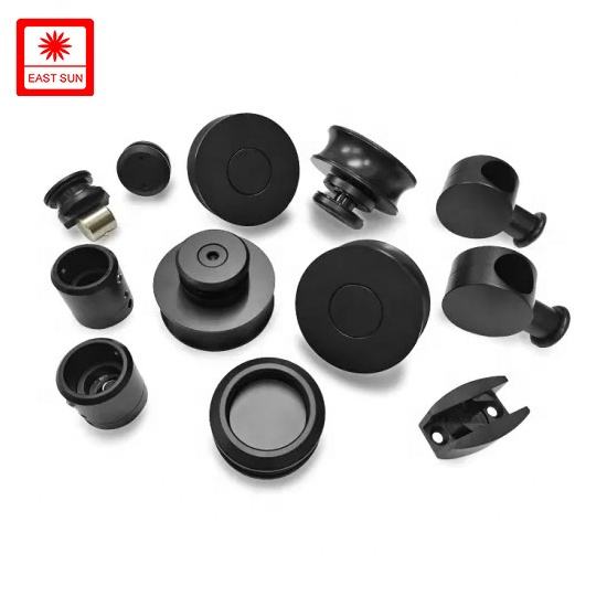 Kit de quincaillerie de porte de grange en acier inoxydable personnalisé, douche sans cadre, quincaillerie de porte coulissante automatique en verre