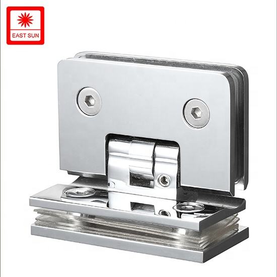 Charnière de porte de douche réglable mur à verre à 90 degrés pour verre 1/2″ – 3/8″