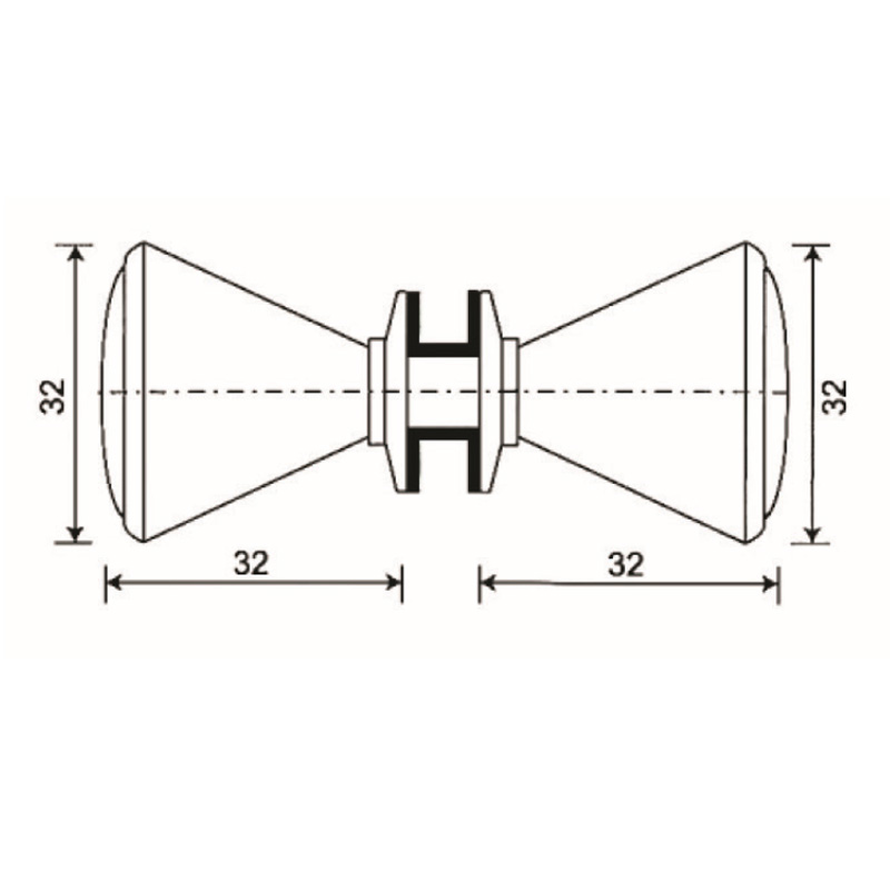 GDK-42- bouton de porte de douche