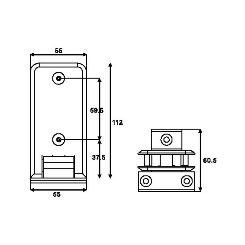 Charnières de douche réglables ASH-601