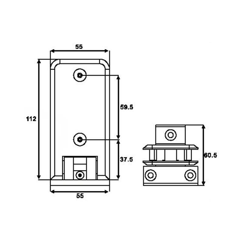 Charnières de douche réglables ASH-501
