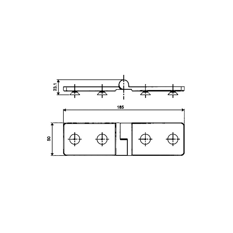 Charnières à montée automatique ESD-1002-Laiton