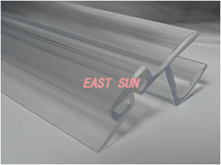 Montant de frappe en polycarbonate 180 pour verre 3/8' (10 mm)