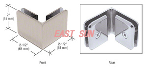 Pince verre à verre à 90° de style biseauté