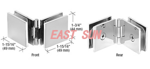 Clip verre à verre carré réglable en laiton antique 