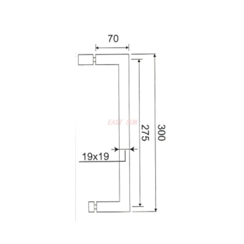 PH-073-Poignées de porte de douche