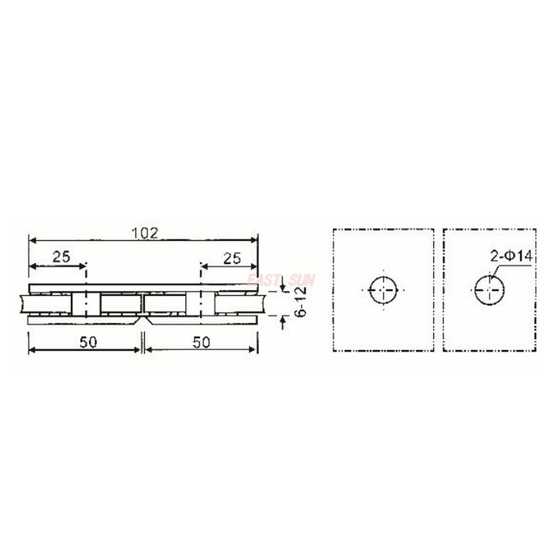 pince &agrave; verre murale 