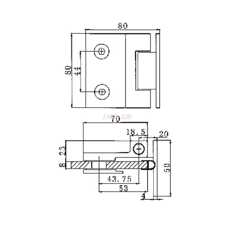 poign&eacute;es de porte de douche d&eacute;coratives