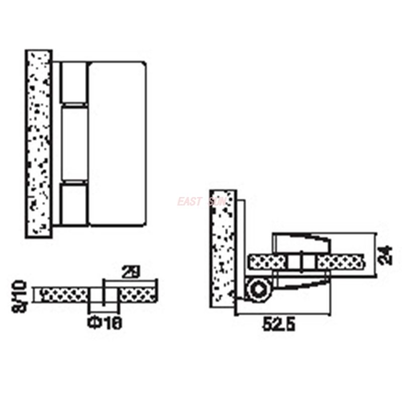 porte de douche en verre battante