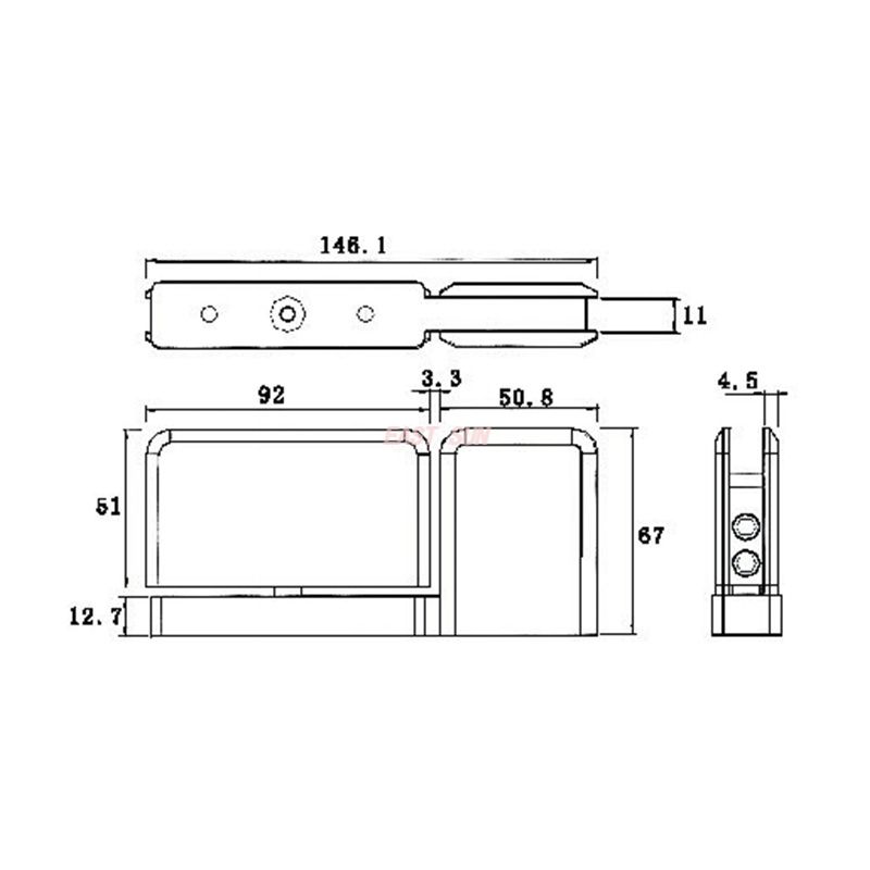charni&egrave;res de porte en verre mont&eacute;es au sol