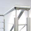 Support de main courante en acier inoxydable 304 316 de haute qualité pour garde-corps