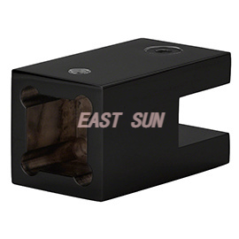  Support de barre de support à coins carrés pour verre de 3/8' à 1/2' d'épaisseur