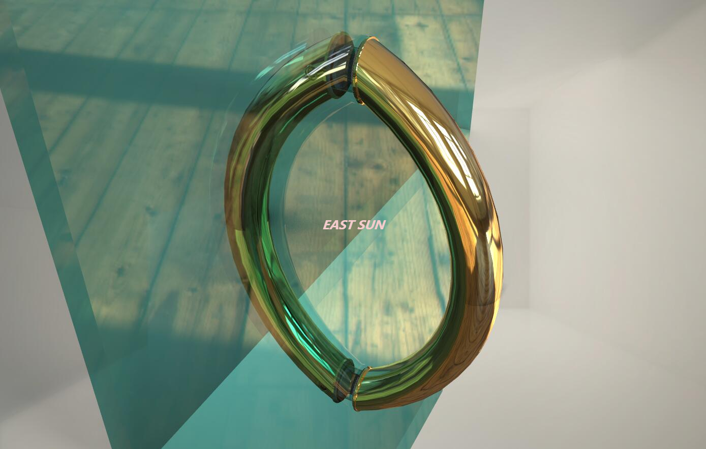 Poignées dos à dos de style croissant de 6 po en chrome poli sans rondelles métalliques