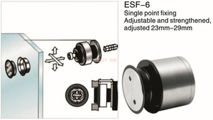 Entretoises de connecteur de verre de séparation en verre 23-29MM