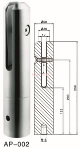 Mini robinet en verre à montage latéral de conception moderne