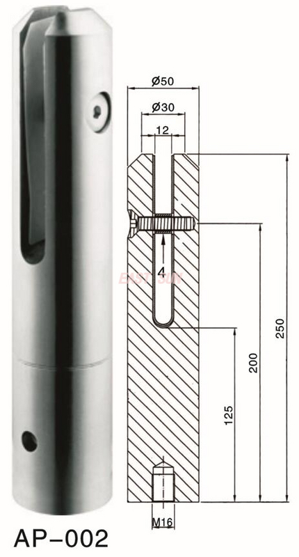 Mini robinet en verre à montage latéral de conception moderne