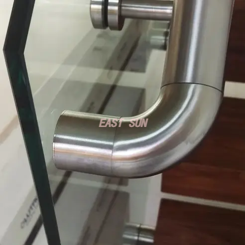 Balustre coude de main courante, raccords de tubes ronds à 2 voies, connecteur de main courante en acier inoxydable 304 316 satiné