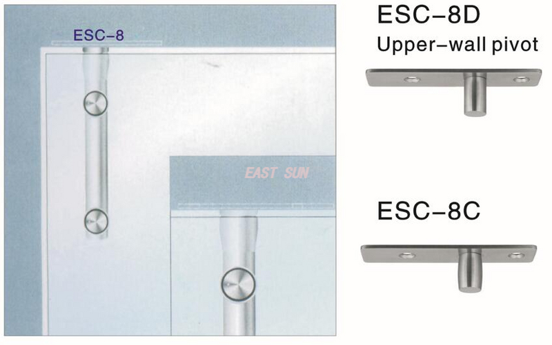 Porte pivotante en verre Pivot mural supérieur Dorma MAB