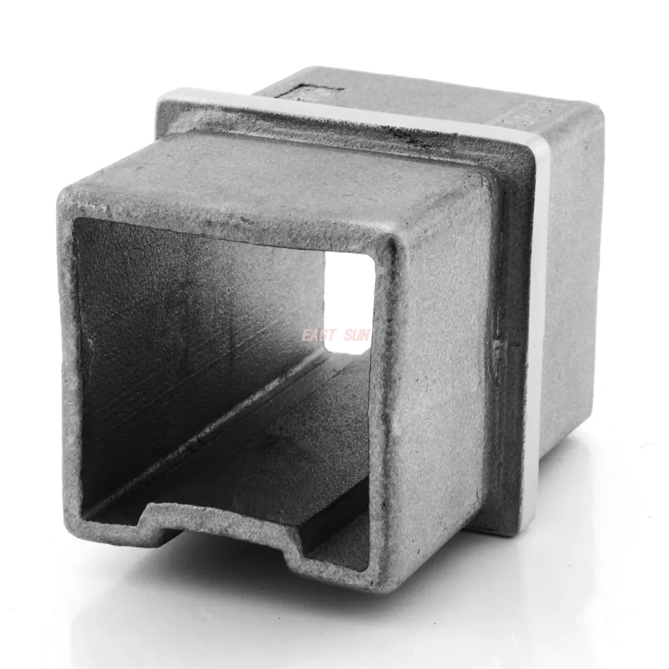 Raccords de rampe d'escalier, connecteur de main courante en acier inoxydable 304 316 pour tube carré