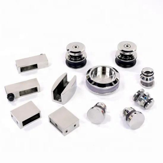 Accessoires de quincaillerie pour porte coulissante en verre de douche sans cadre