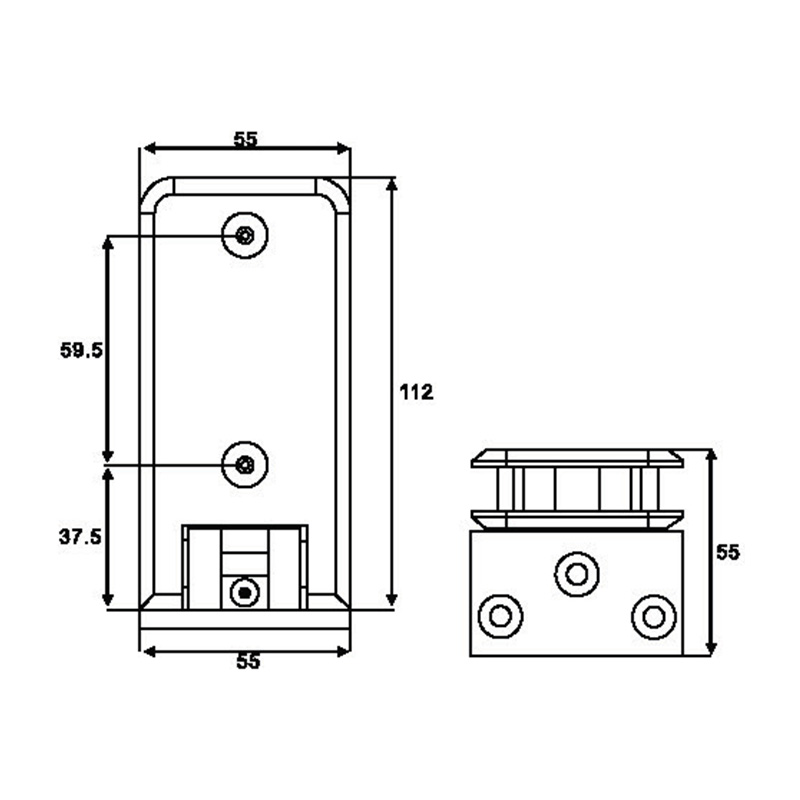 ASH-605-Charnières de douche réglables