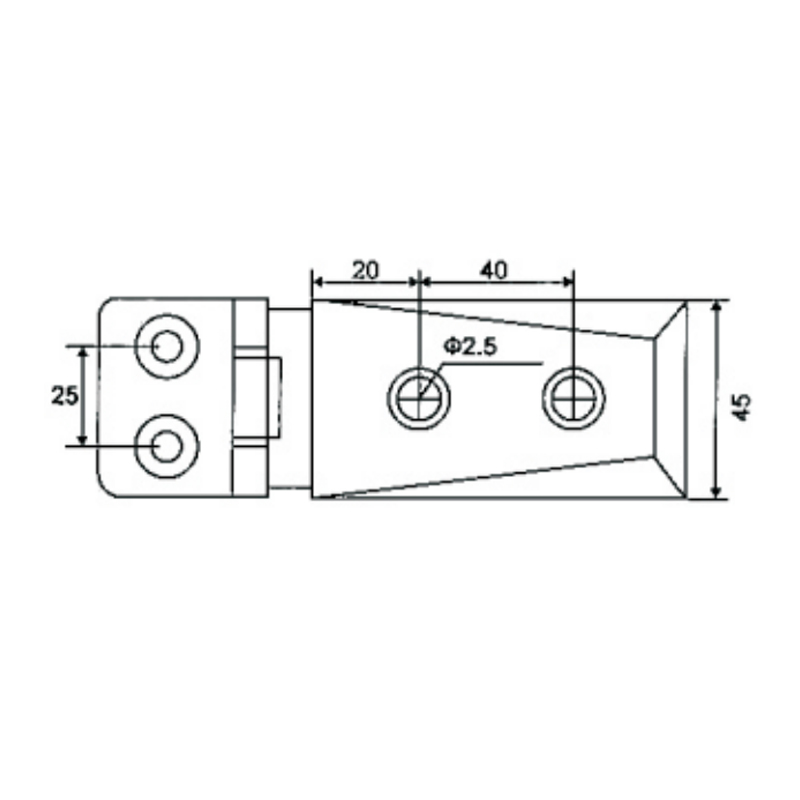OPR-201-Charnières de porte de douche