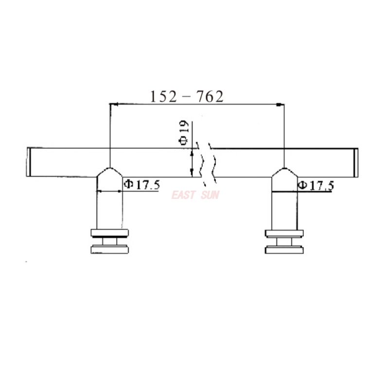 PH-011S-Poignées de porte de douche